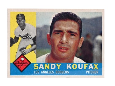 1960 TOPPS SANDY KOUFAX BASEBALL CARD
