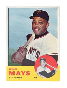 1963 TOPPS WILLIE MAYS BASEBALL CARD