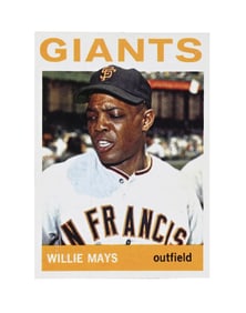1964 TOPPS WILLIE MAYS BASEBALL CARD