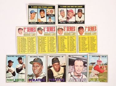 LOT OF 19: VARIOUS TOPPS 1967 BASEBALL CARDS