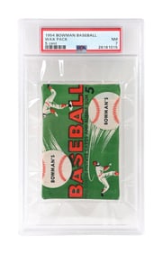 1954 BOWMAN BASEBALL WAX PACK PSA 7
