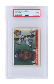 1955 TOPPS BASEBALL CELLO PACK PSA 6