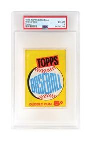 1960 TOPPS BASEBALL WAX PACK PSA 6