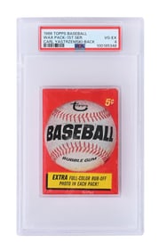 1966 TOPPS BASEBALL WAX PACK - 1ST SER. CARL YASTRZEMSKI-BACK