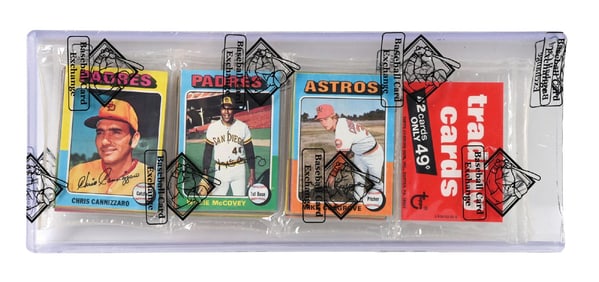 TOPPS 1975 BASEBALL UNOPENED RACK PACK