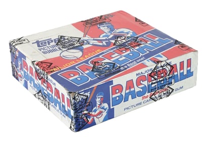 1981 TOPPS BASEBALL UNOPENED CELLO BOX