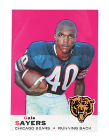 1969 TOPPS GALE SAYERS FOOTBALL CARD