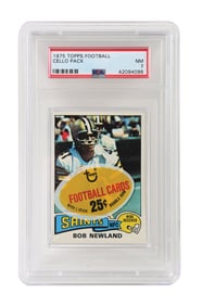 1975 TOPPS FOOTBALL CELLO PACK PSA 7
