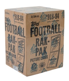 1984 TOPPS FOOTBALL FACTORY SEALED RACK CASE