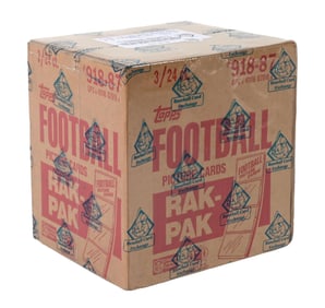 1987 TOPPS FOOTBALL FACTORY SEALED RACK CASE