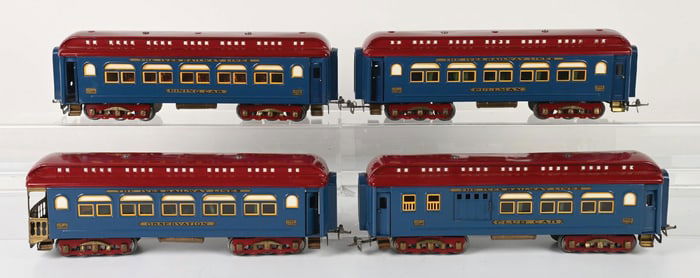 LOT OF 4 IVES STANDARD GAUGE NO. 246, 247, 248, & 249