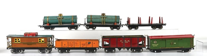 LOT OF 7 DORFAN FREIGHT CARS