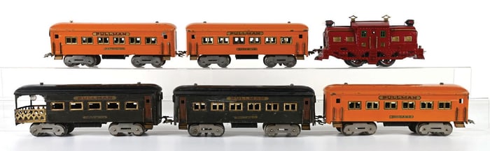 DORFAN LOCOMOTIVE & 5 PIECES OF ROLLING STOCK