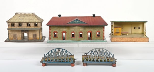 LOT OF 4: EUROPEAN STATIONS & BRIDGE