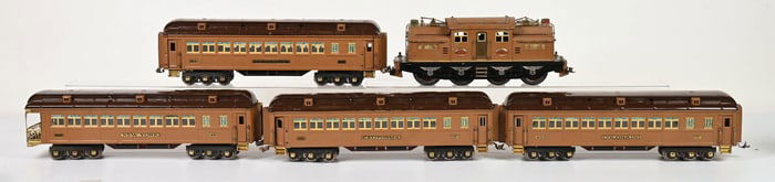 LOT OF 5: LIONEL 2-TONE BROWN STATE SET