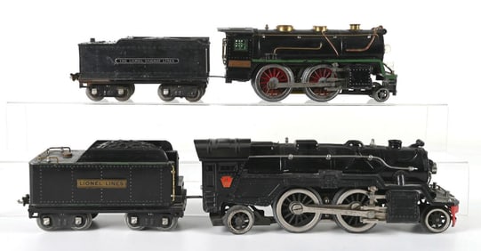 LIONEL NO. 385E & NO. 1835E LOCOMOTIVE & TENDERS