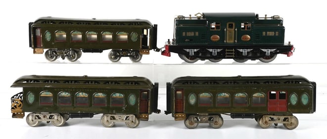 LOT OF 4: LIONEL NO. 402 LOCO & 18, 19, 190 CARS