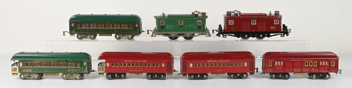 LOT OF 7 AMERICAN FLYER STANDARD GAUGE