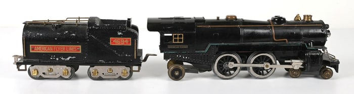 AMERICAN FLYER TRAIN ENGINE NO. 4694 W/ TENDER