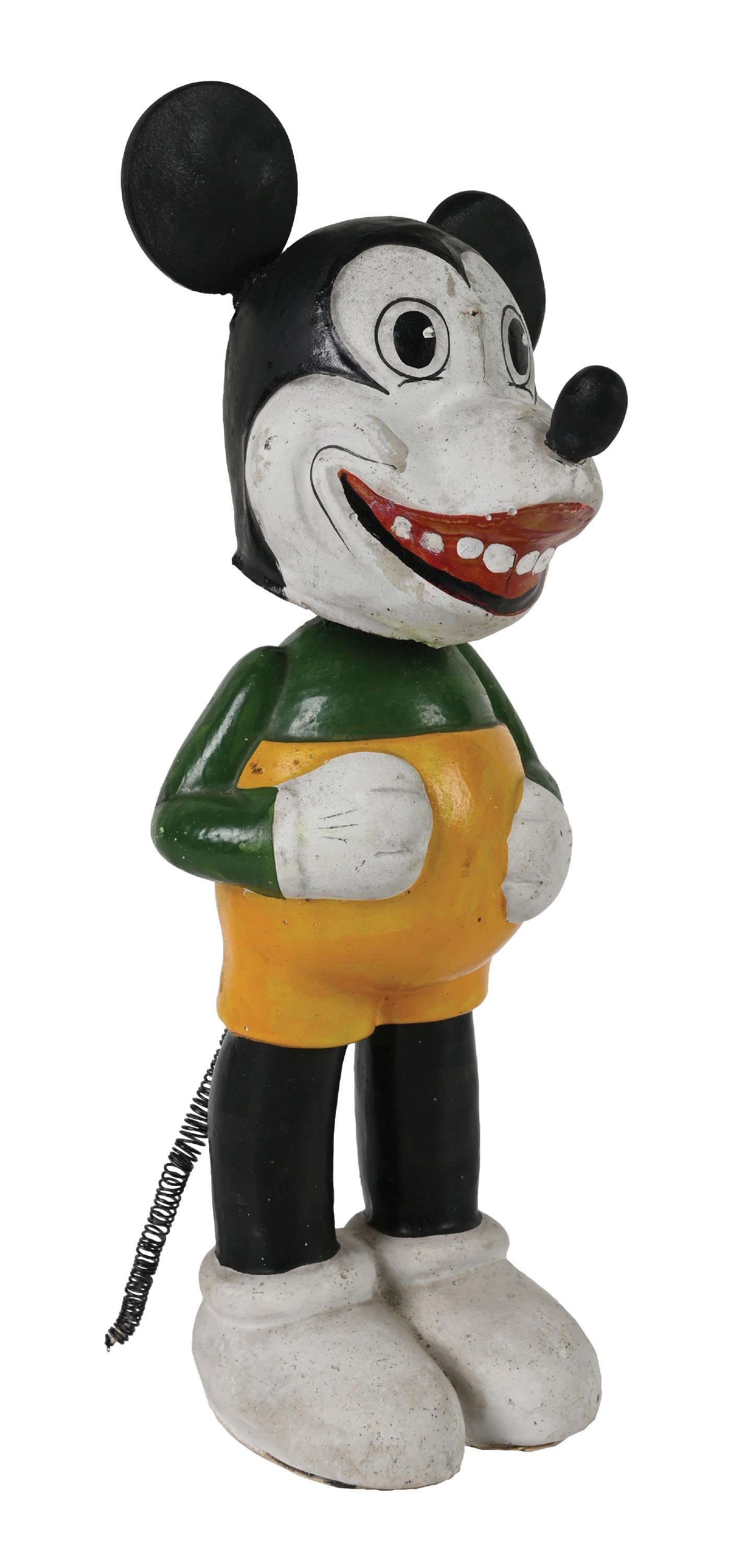 EUROPEAN PRE-WAR WALT DISNEY MICKEY MOUSE COMPOSITION BOBBING HEAD FIGURE (1 of 4)