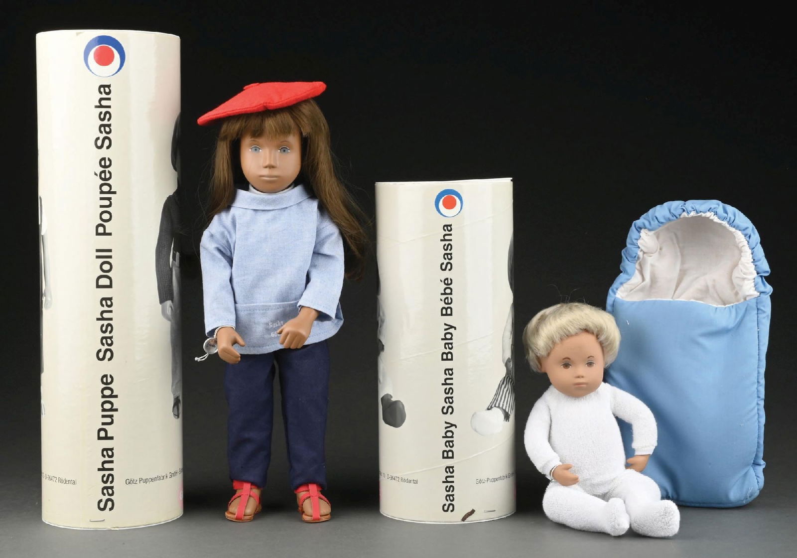 LOT OF 2: GERMAN-MADE SASHA DOLLS (1 of 3)