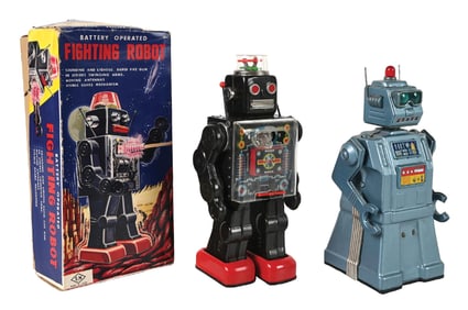 LOT OF 2: JAPANESE BATTERY-OPERATED ROBOTS