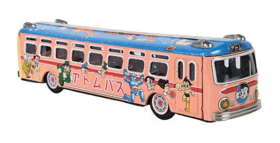 JAPANESE TIN LITHO 80D ATOM FRICTION BUS