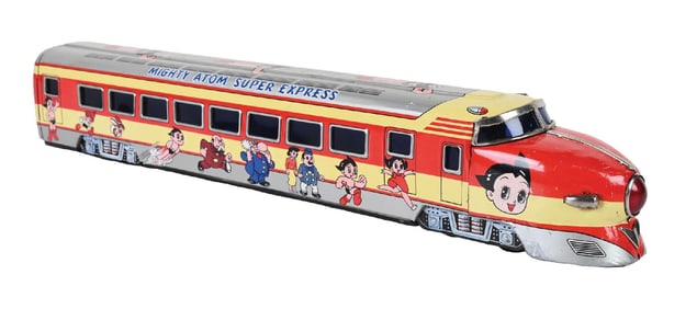 JAPANESE TIN LITHO FRICTION MIGHTY ATOM ASTRO BOY SUPER EXPRESS