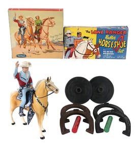 LOT OF 2: LONE RANGER & ROY ROGERS 1950S ITEMS