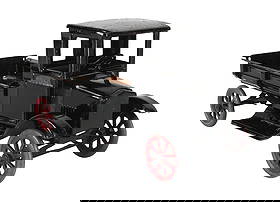 BUDDY "L" SMALL DUMP TRUCK: Scratches and worn paint. Condition: (Good). Dimensions: 14" x 5 - 1/2" x 6 - 1/2".