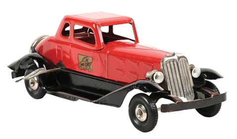 PRESSED STEEL HOGE WIND-UP FIRE CHIEF TOY AUTOMOBILE