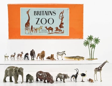 W. BRITAIN'S WILD ANIMALS 2-TIER SET