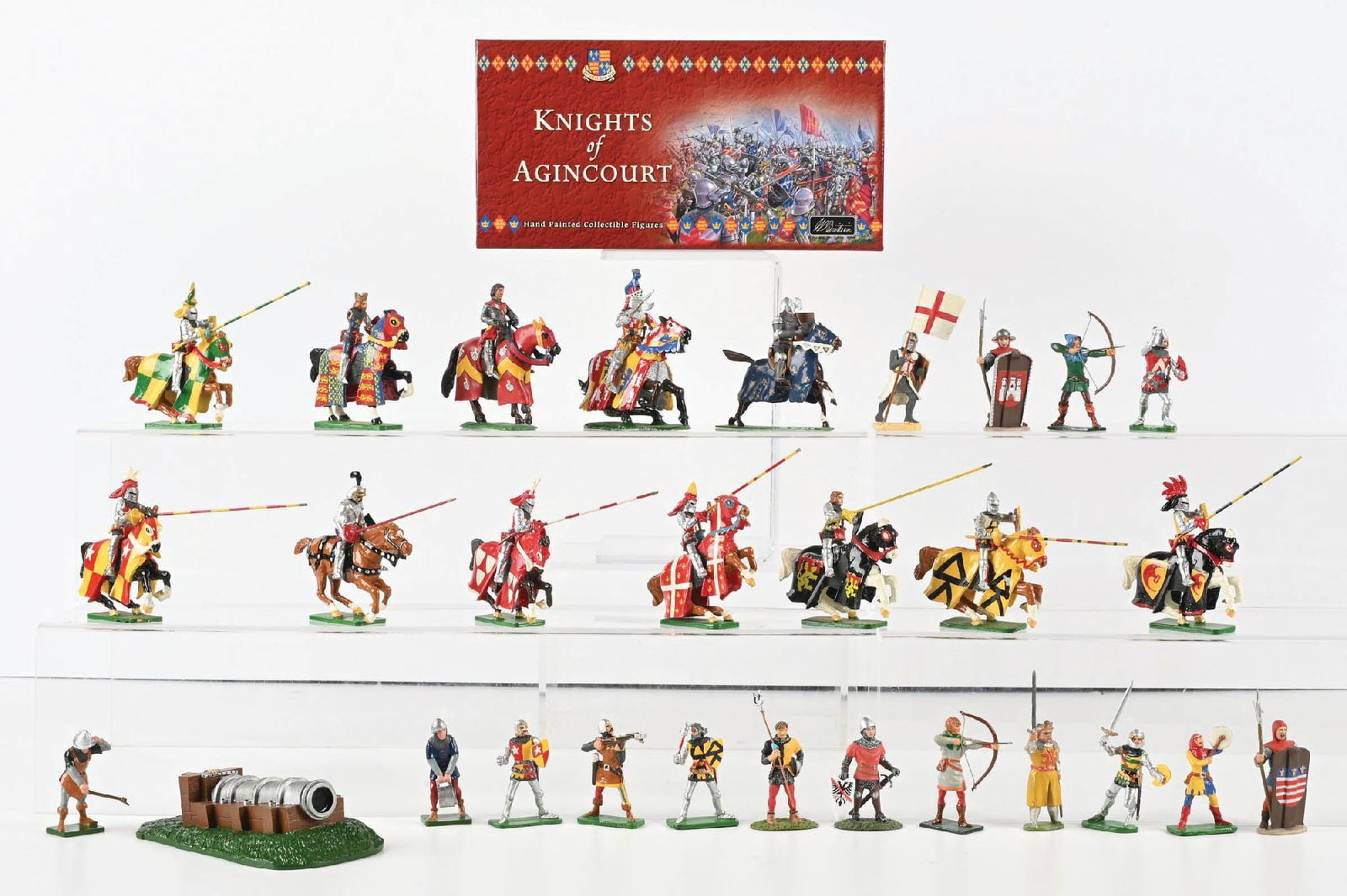 W. BRITAIN'S KNIGHTS OF AGINCOURT & OTHERS HERALDIC MINIATURE KNIGHTS (1 of 1)