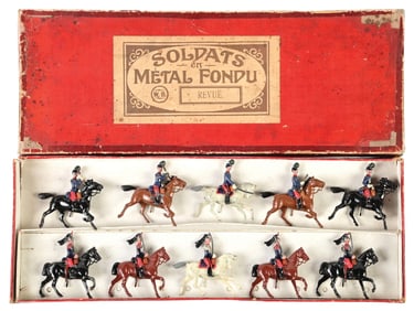 W. BRITAIN'S PARIS OFFICE FRENCH CUIRASSIERS & FRENCH CARABINIERS