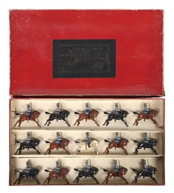 W. BRITAIN'S SONS OF THE EMPIRE OUR INDIAN ARMY 3RD MADRAS CAVALRY 3-TIER DISPLAY BOX