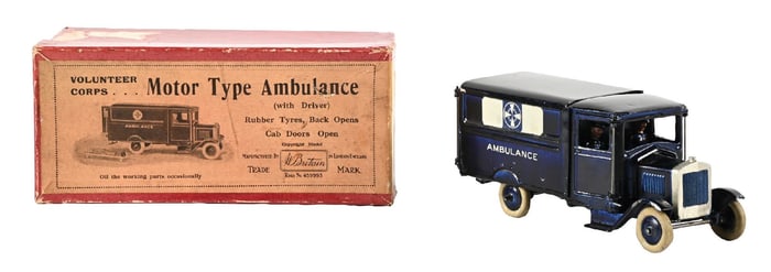 W. BRITAIN'S VOLUNTEER CORPS MOTOR TYPE AMBULANCE SET NO. 1513