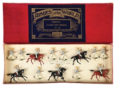 W. BRITAIN'S JAPANESE CAVALRY & INFANTRY SET NO. 95