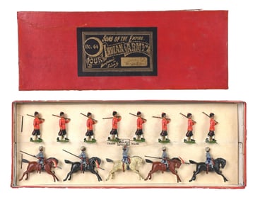 W. BRITAIN'S PRE-WAR SET NO. 64 MADRAS BENGAL SEPOI CAVALRY