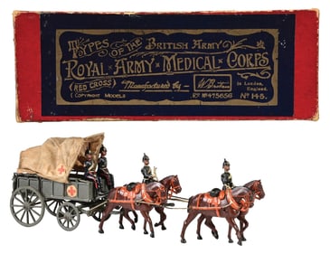 W. BRITAIN'S TYPES OF THE BRITISH ARMY ROYAL MEDICAL CORPS SET NO. 145
