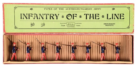 W. BRITAIN'S TYPES OF THE AUSTRO-HUNGARIAN ARMY INFANTRY OF THE LINE SET NO. 177