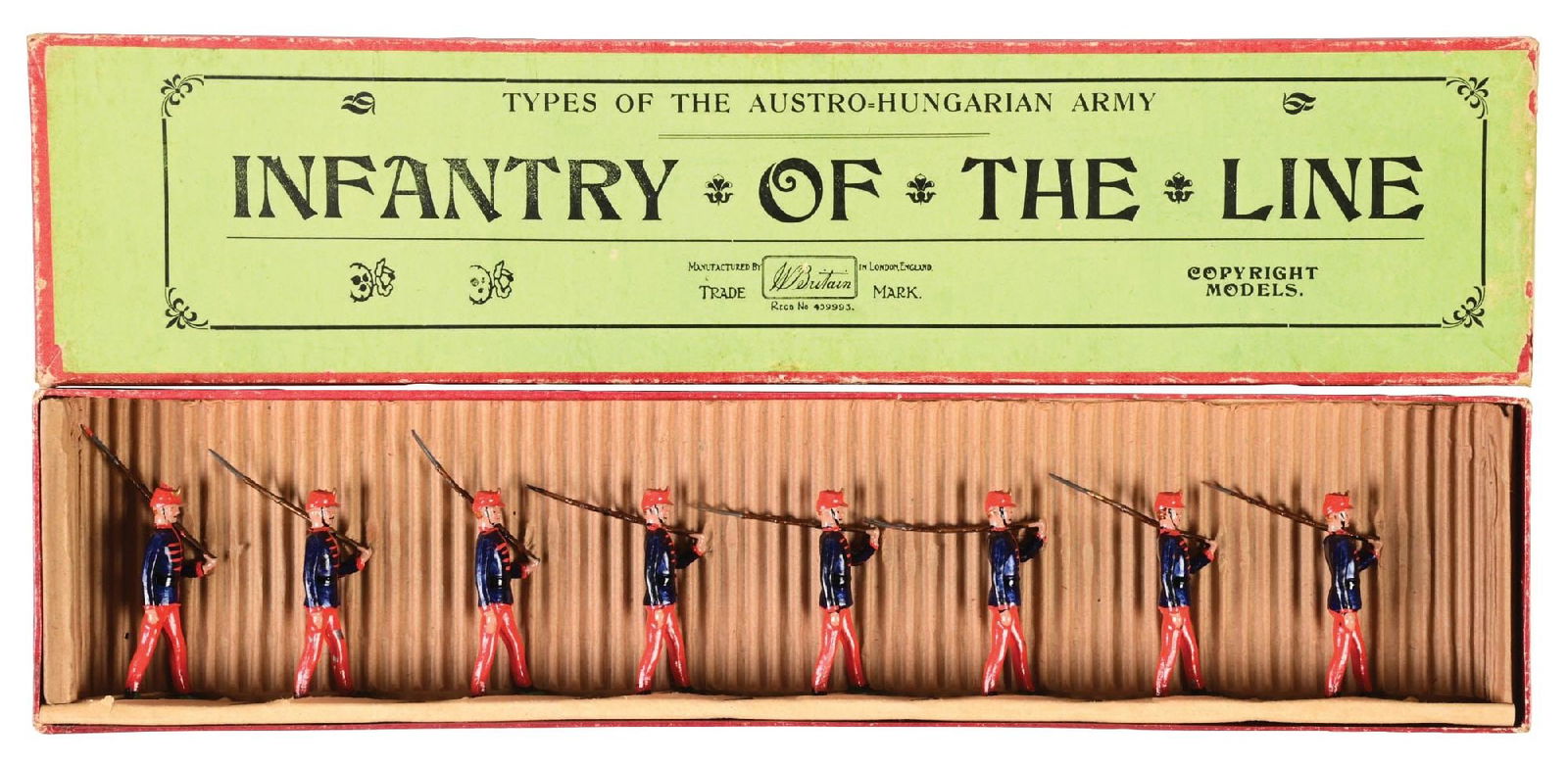 W. BRITAIN'S TYPES OF THE AUSTRO-HUNGARIAN ARMY INFANTRY OF THE LINE SET NO. 177 (1 of 3)