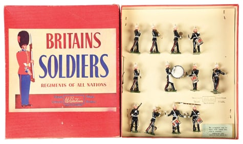 W. BRITAIN'S BAND OF THE ROYAL MARINES SET NO. 2153