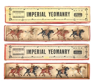 W. BRITAIN'S IMPERIAL YEOMANRY SETS, BOTH NO. 105
