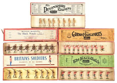 W. BRITAIN'S SETS NO. 19A, 225, 118, 122 & 110