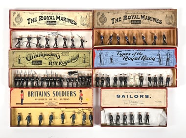 LOT OF 6: BRITAIN'S SETS NO. 63A, 240, TWO 35, & MISCELLANEOUS