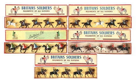 BRITAIN'S SETS NO. 2056, 164, 2055, 1349, & 229