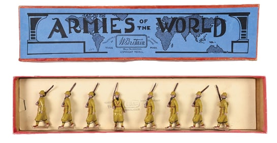 W. BRITAIN'S ITALIAN INFANTRY COLONIAL SERVICE, SET NO. 1436