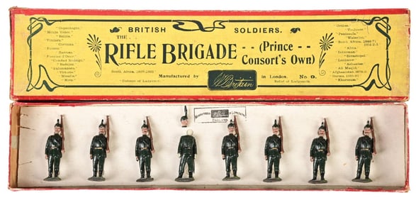 W. BRITAIN'S PRE-WAR THE RIFLE BRIGADE SET NO. 9