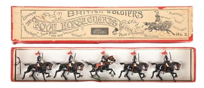 W. BRITAIN'S THE ROYAL HORSE GUARD THE BLUES SET NO. 2