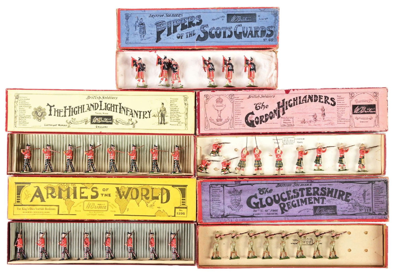 W. BRITAIN'S SETS NO. 1395, 213, 69, 157 & 119 (1 of 2)